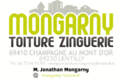 Logo Mongarny Toiture Zinguerie, entreprise de Jonathan Mongarny à Champagne au Mont d'Or et Lentilly.